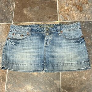 American Eagle Outfitters Blue Mini Skirt Casual